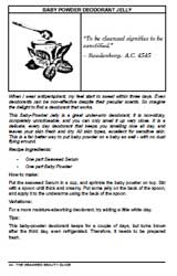 seaweed Baby Powder Deodorant Recipe