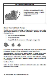 milk-based seaweed paste